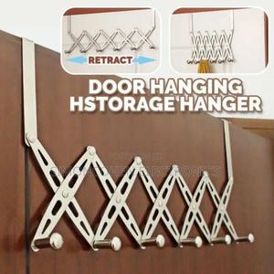Retracting Behind The Door 6 Hook Hanger - thumbnail 2