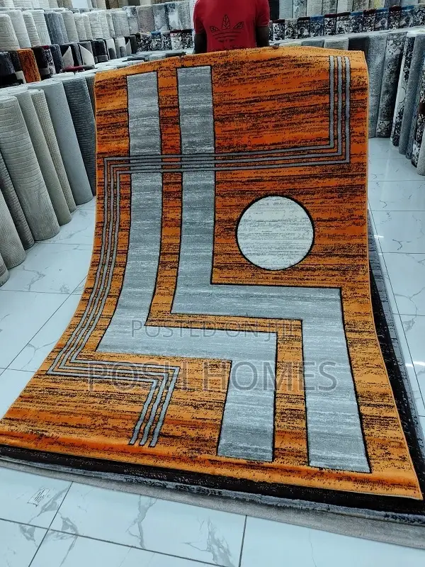 Orange Paris Home Carpet