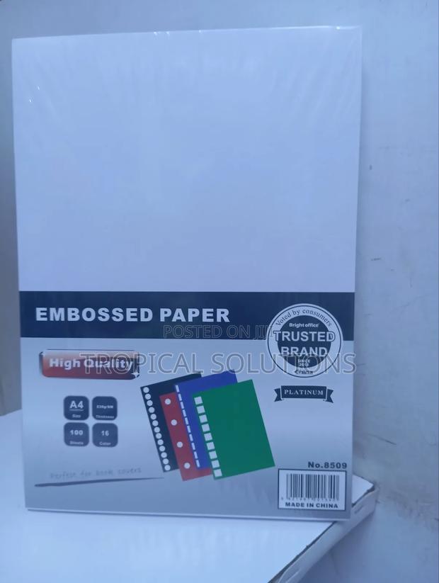 Embossed Paper A4 White High Quality Embossed Paper