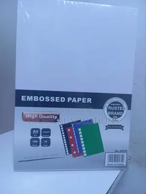 Embossed Paper A4 White High Quality Embossed Paper