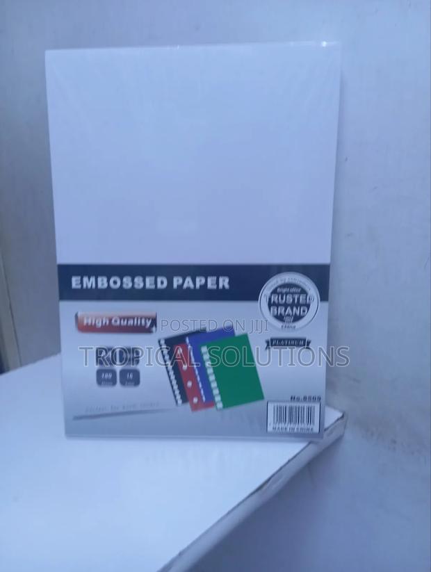 A4 Embossed Paper White High Quality Embossed Paper - thumbnail 3