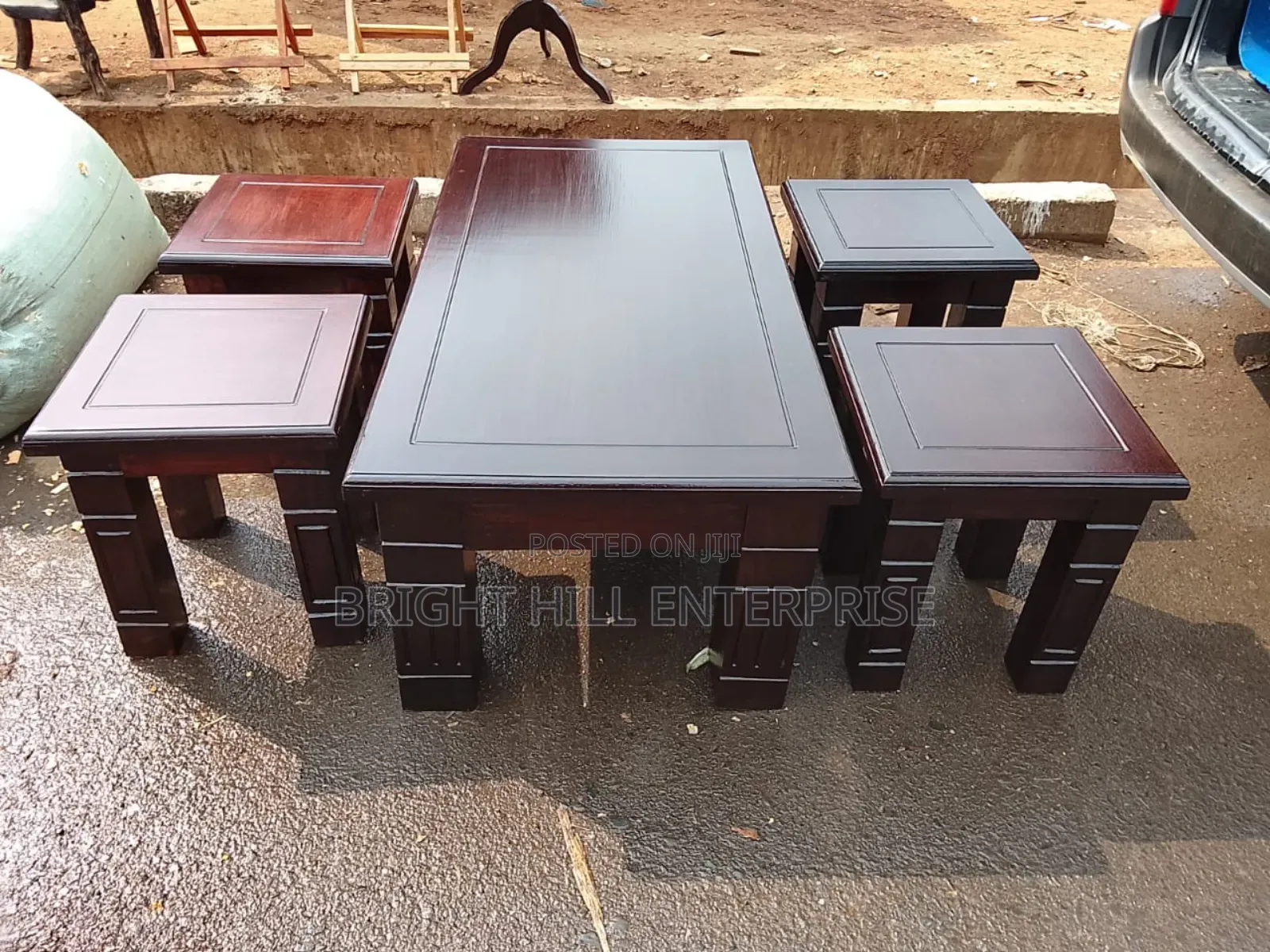 Executive Table N Stool Set