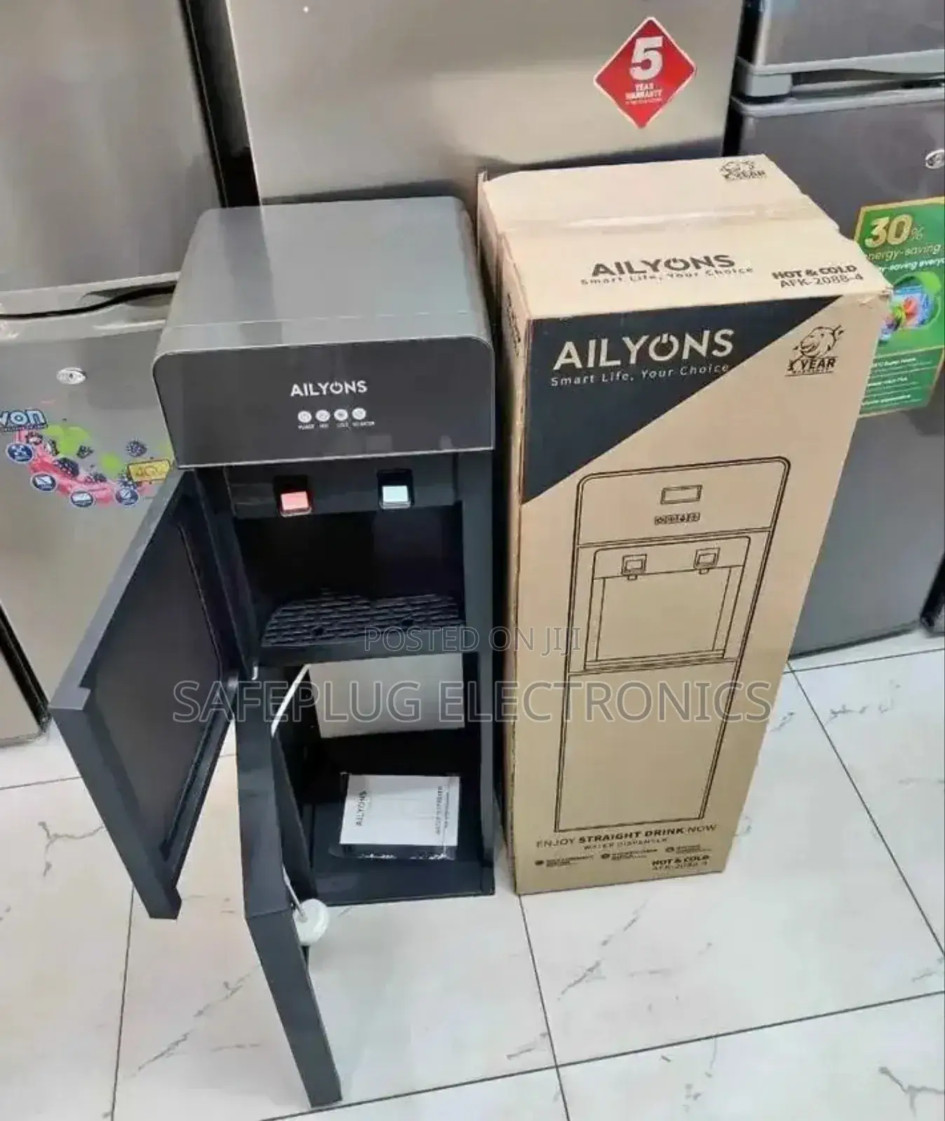 Bottom Load Ailyons 2 Tap Water Dispenser, Hot Cold Taps