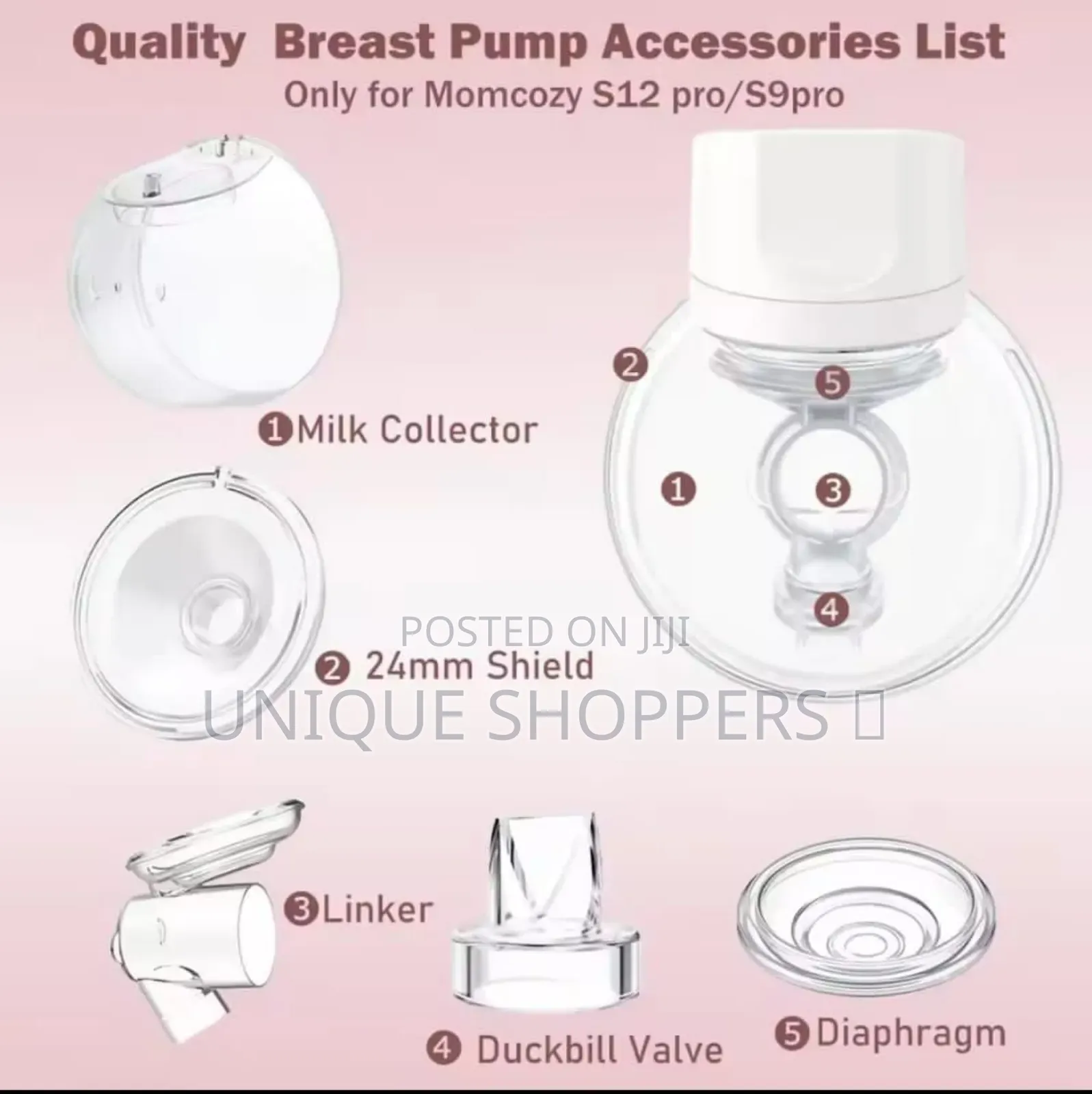 Breast Pump Collection Cup Accessories Set (F