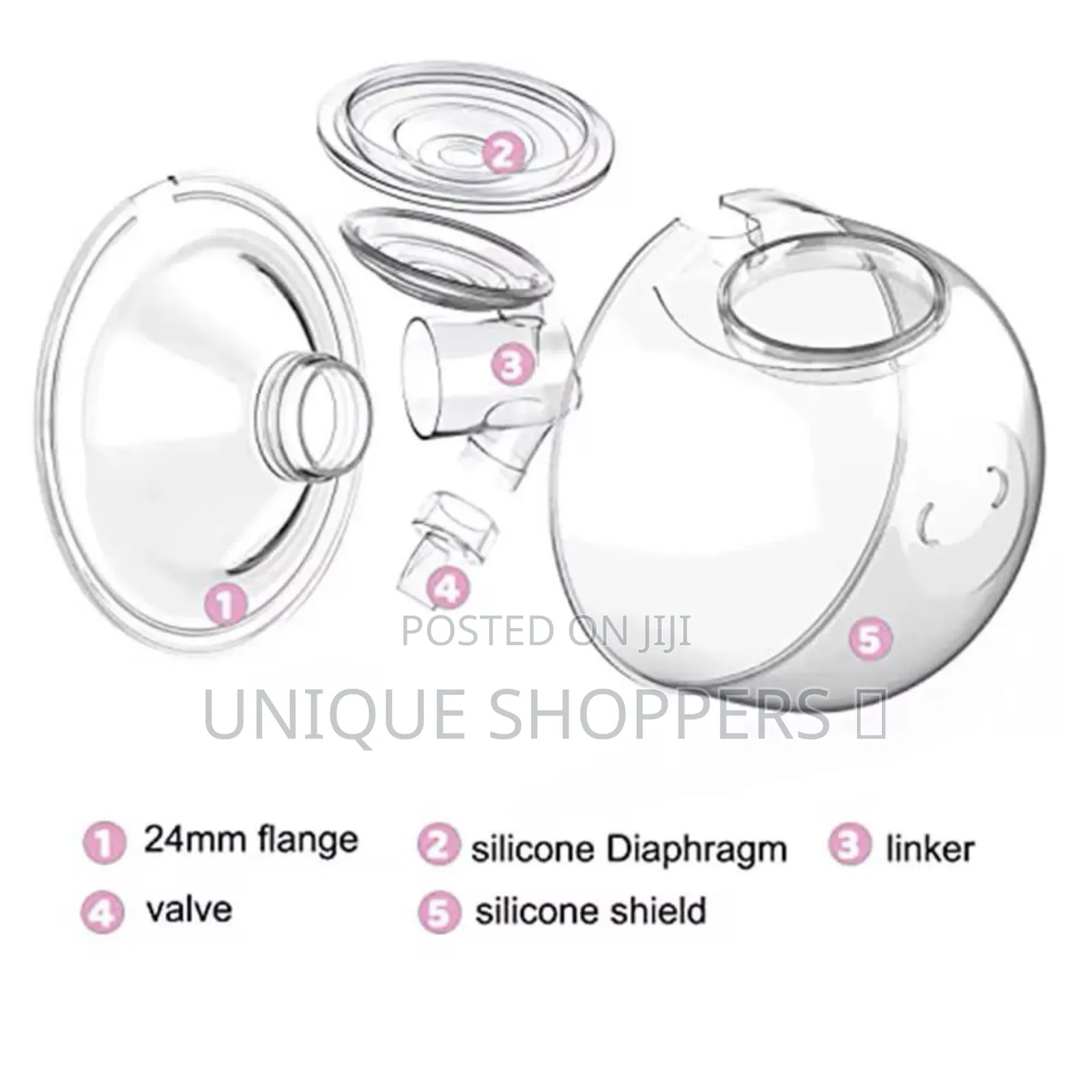 Breast Pump Collection Cup Accessories Set (F