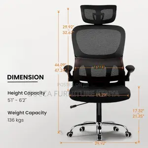 Office Chair: Adjustable Tall Modern Orthopedic Office Mesh Chair