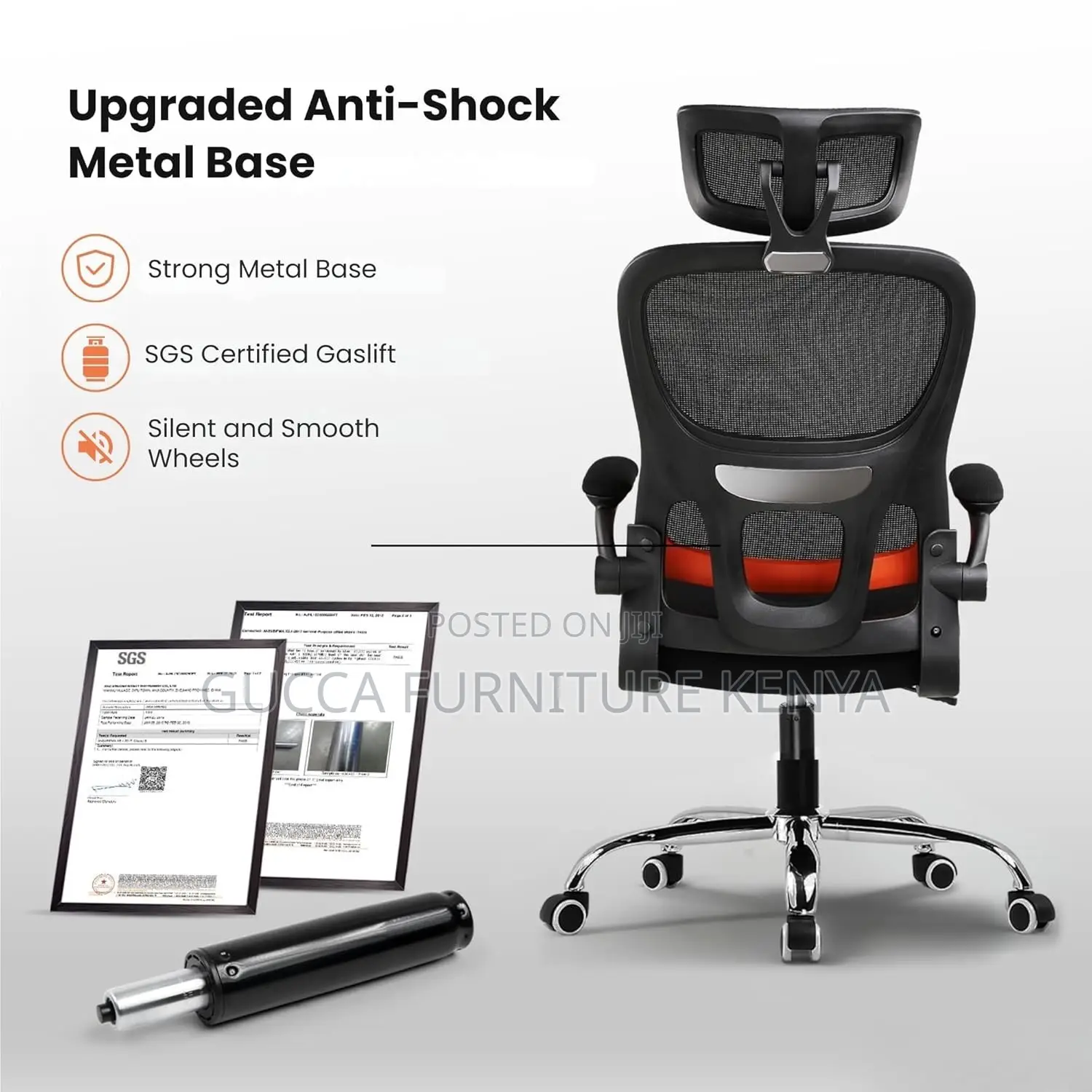 Office Chair: Adjustable Tall Modern Orthopedic Office Mesh Chair