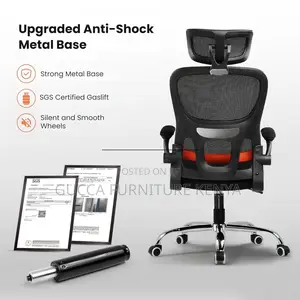 Office Chair: Adjustable Tall Modern Orthopedic Office Mesh Chair