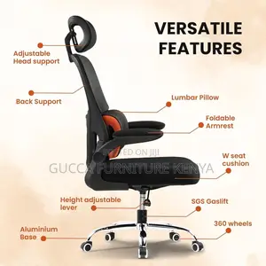 Office Chair: Adjustable Tall Modern Orthopedic Office Mesh Chair