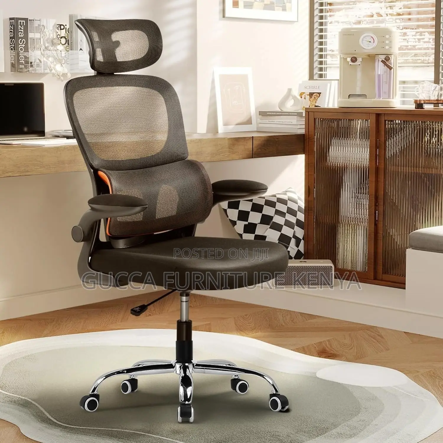 Office Chair: Adjustable Tall Modern Orthopedic Office Mesh Chair