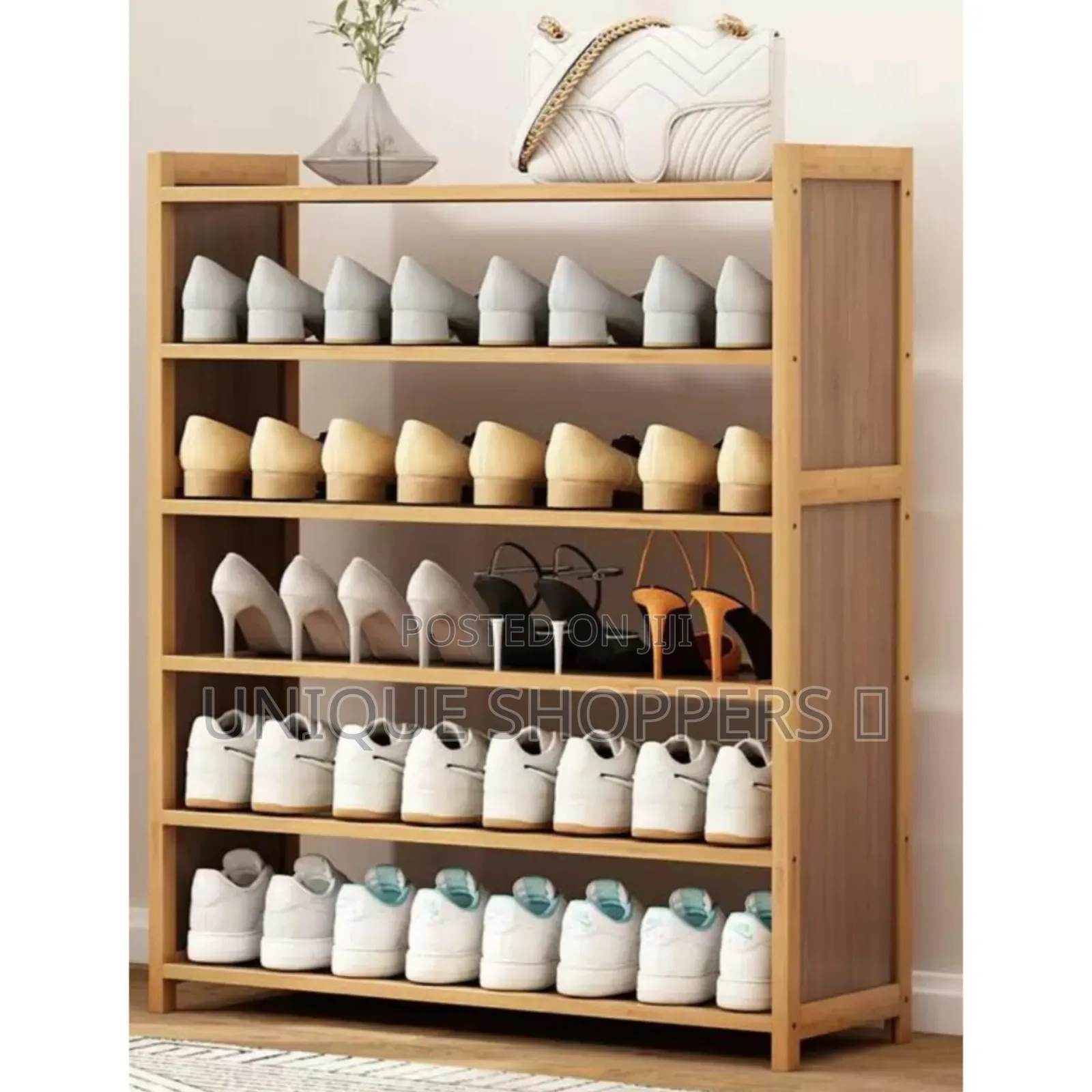 6 Layer Bamboo Shoe Rack