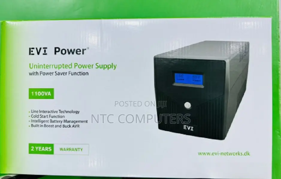 Evi 1100va / 600w Line Interactive Ups - LCD Display