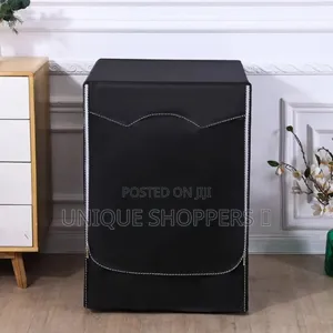 Premium Quality Black Waterproof Washing Machine Cover With Zipper