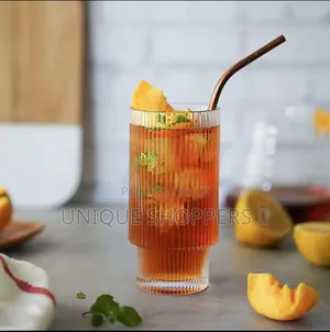 Creative Ribbed Crystal Glass Tumblers