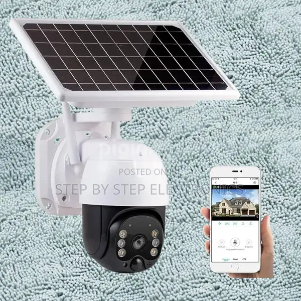 4g Sim Support Auto Tracking PTZ Rotating Solar Powered CCTV Camera