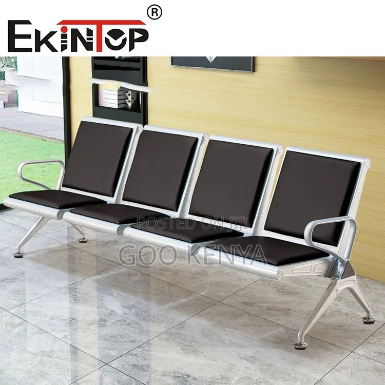 Office Bench ; Public Seating Waiting Bench 4 Seater