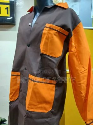 Mixed Brown and Orange White Buttons