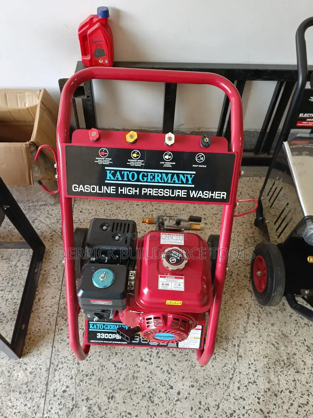 Kato Germany 3300psi Petrol 8hp Pressure Washer