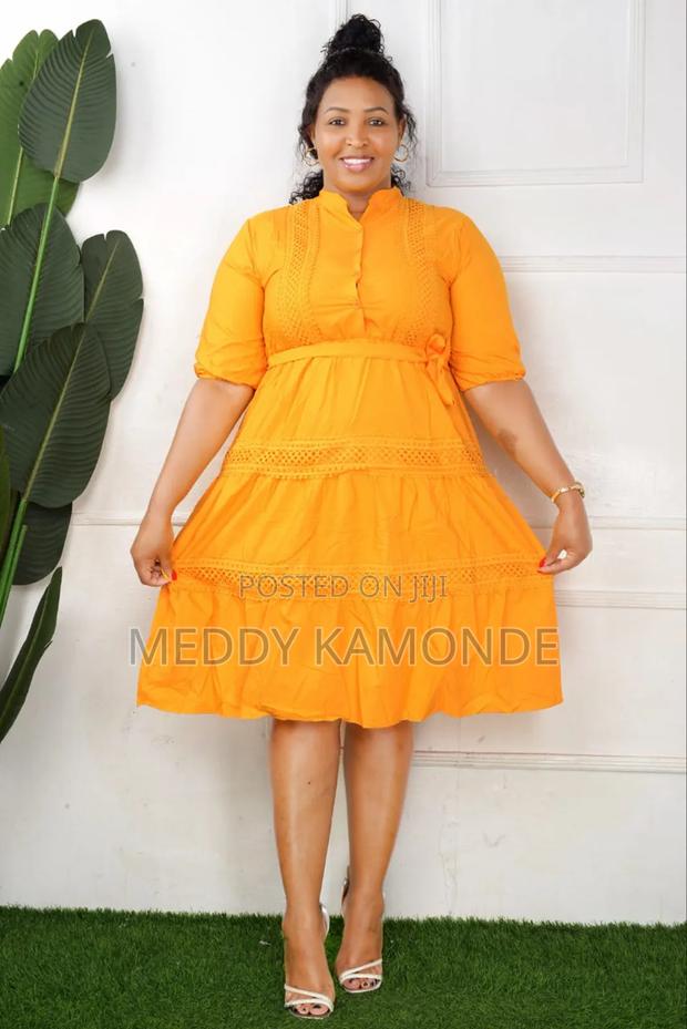 Mastard Yellow Skater Dress - main view
