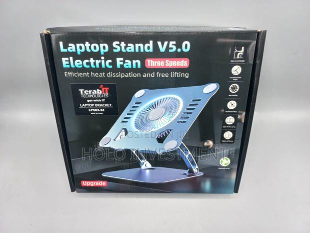 Laptop Stand With 3 Speed Electric Fan