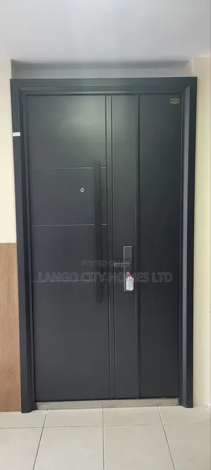 Black 2300mm Height Steel Door