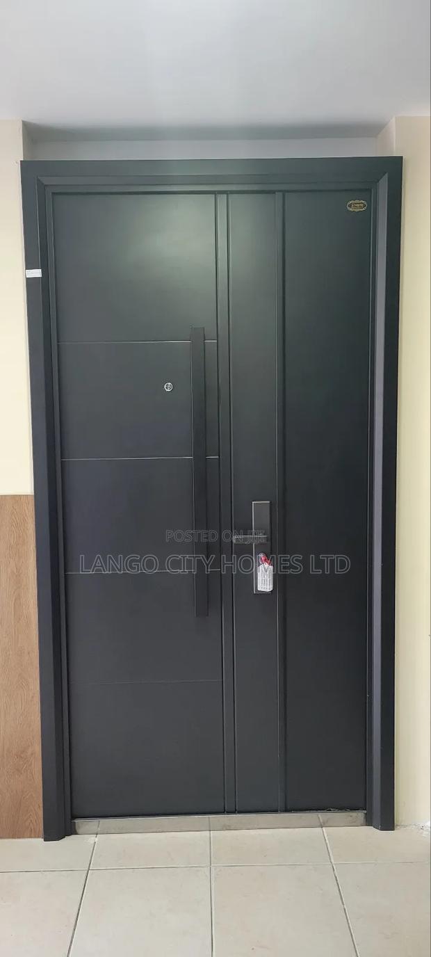 Black 2300mm Height Steel Door