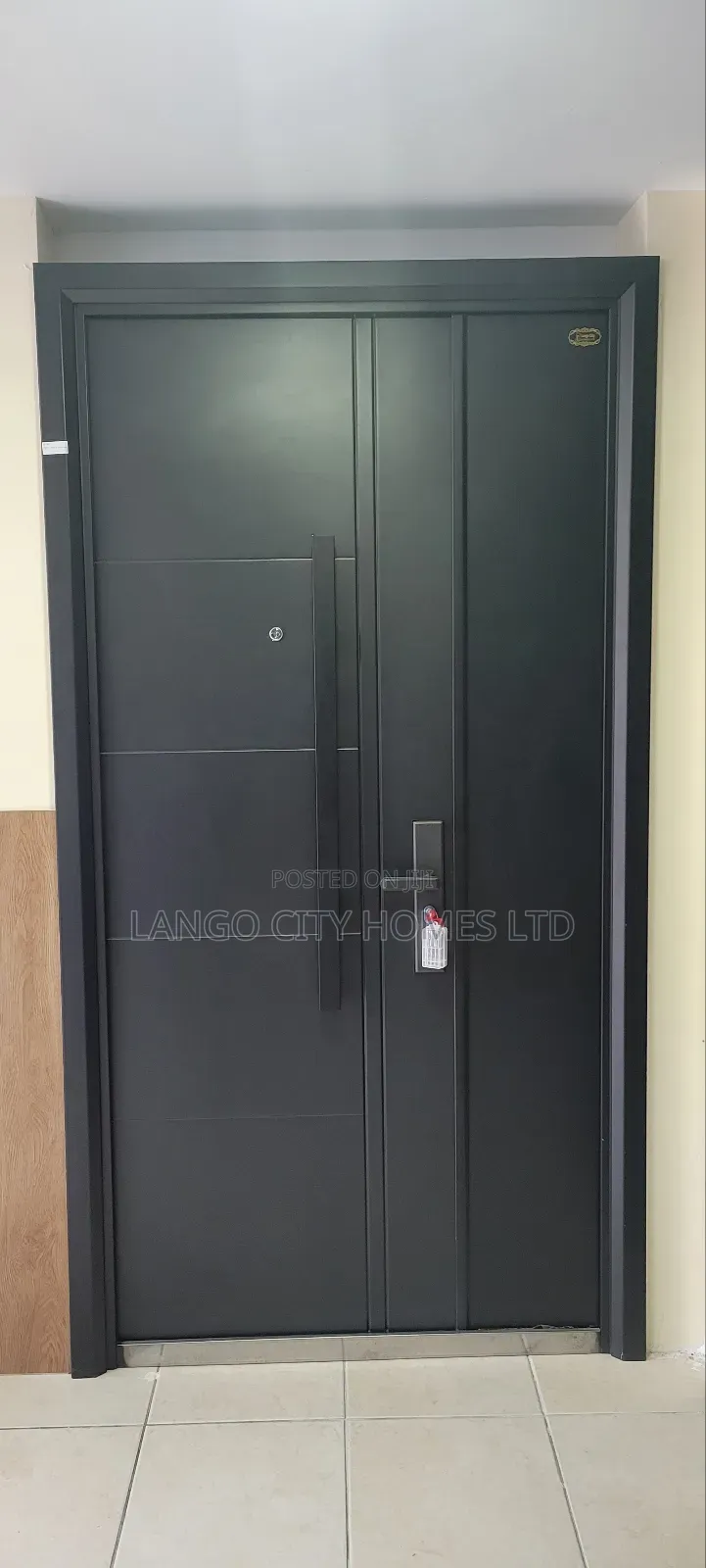 Black 2300mm Height Steel Door
