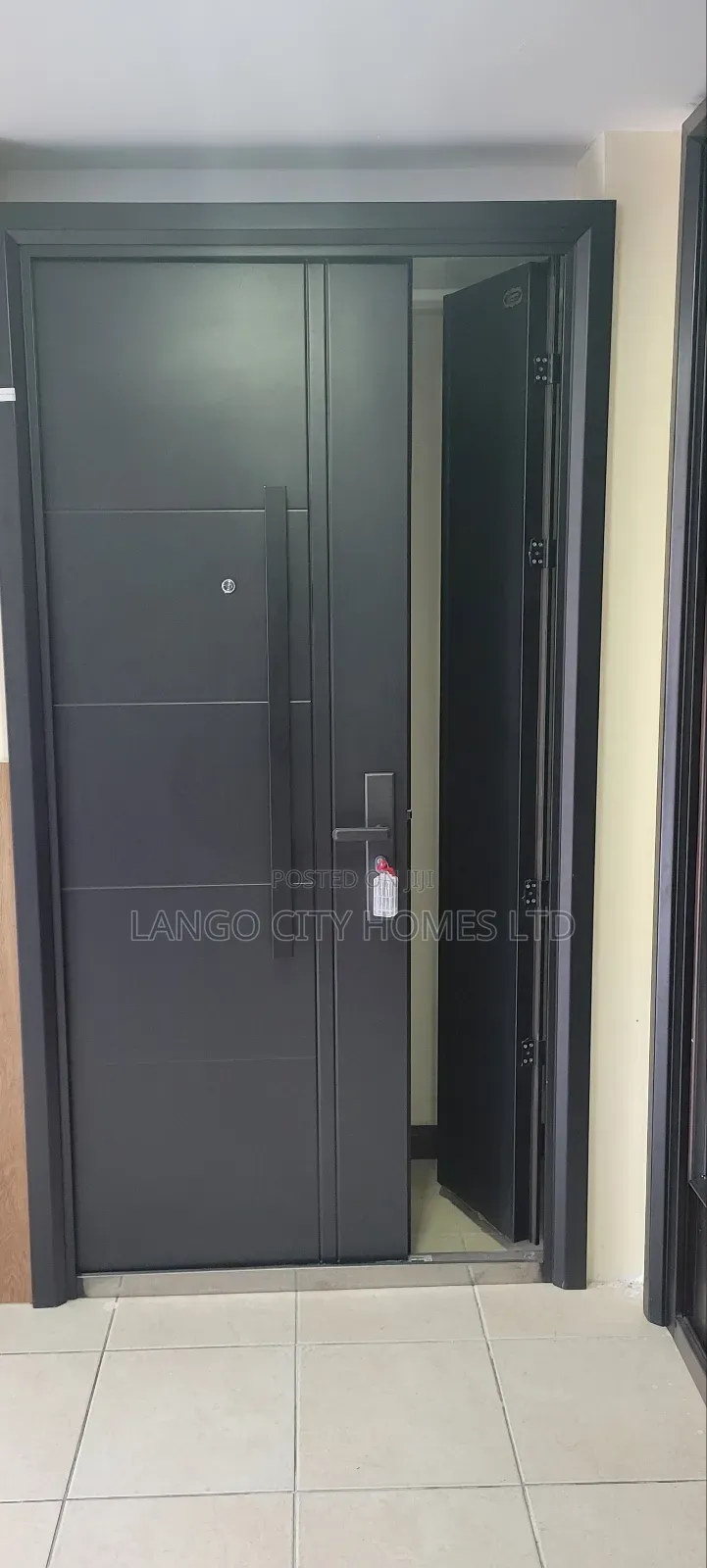 Black 2300mm Height Steel Door