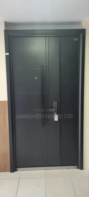 Black 2300mm Height Steel Door