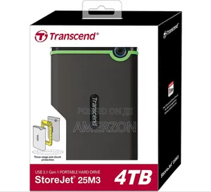 Transcend Storejet 25m3 Hard Disk 4tb, Usb 3.1 External Hard Drive