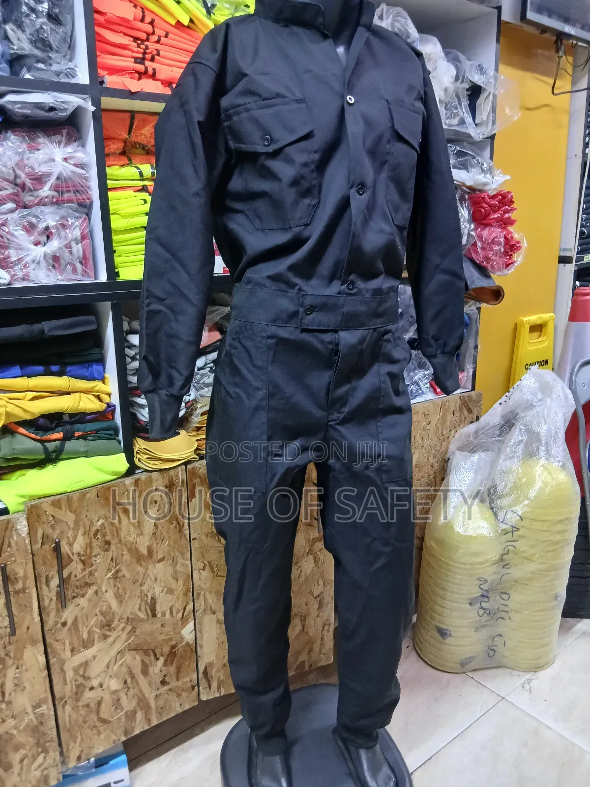 Black Overall With Bibs