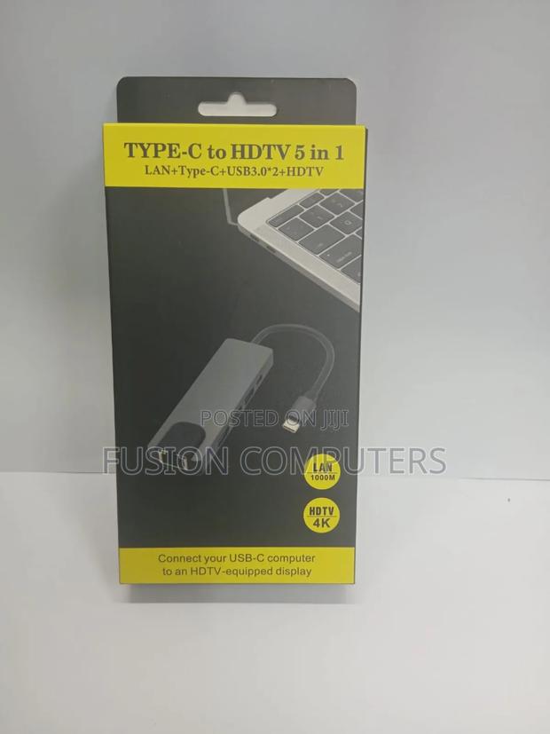 Type-C to HDTV 5 in 1 Multiport Adapter