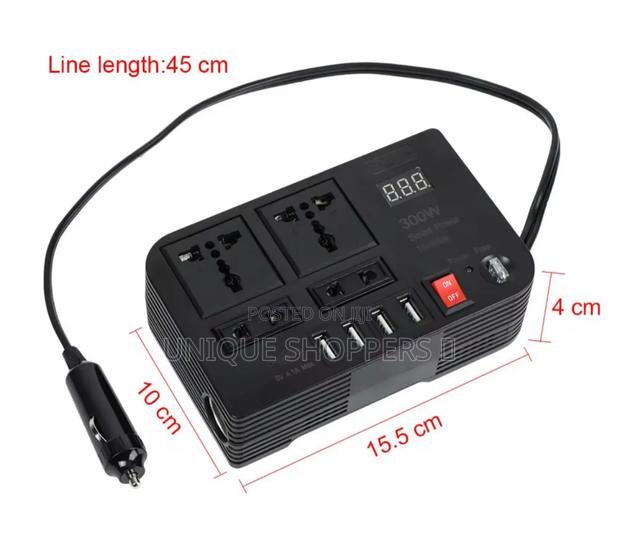 Quality 300 Watts Car Inverter- - thumbnail 2