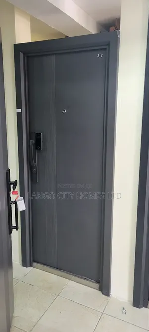 Single Grey Security Doors for Airbnb