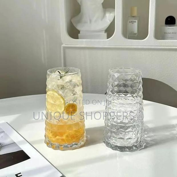 Unique Diamond Aesthetic Highball Glass - thumbnail 3