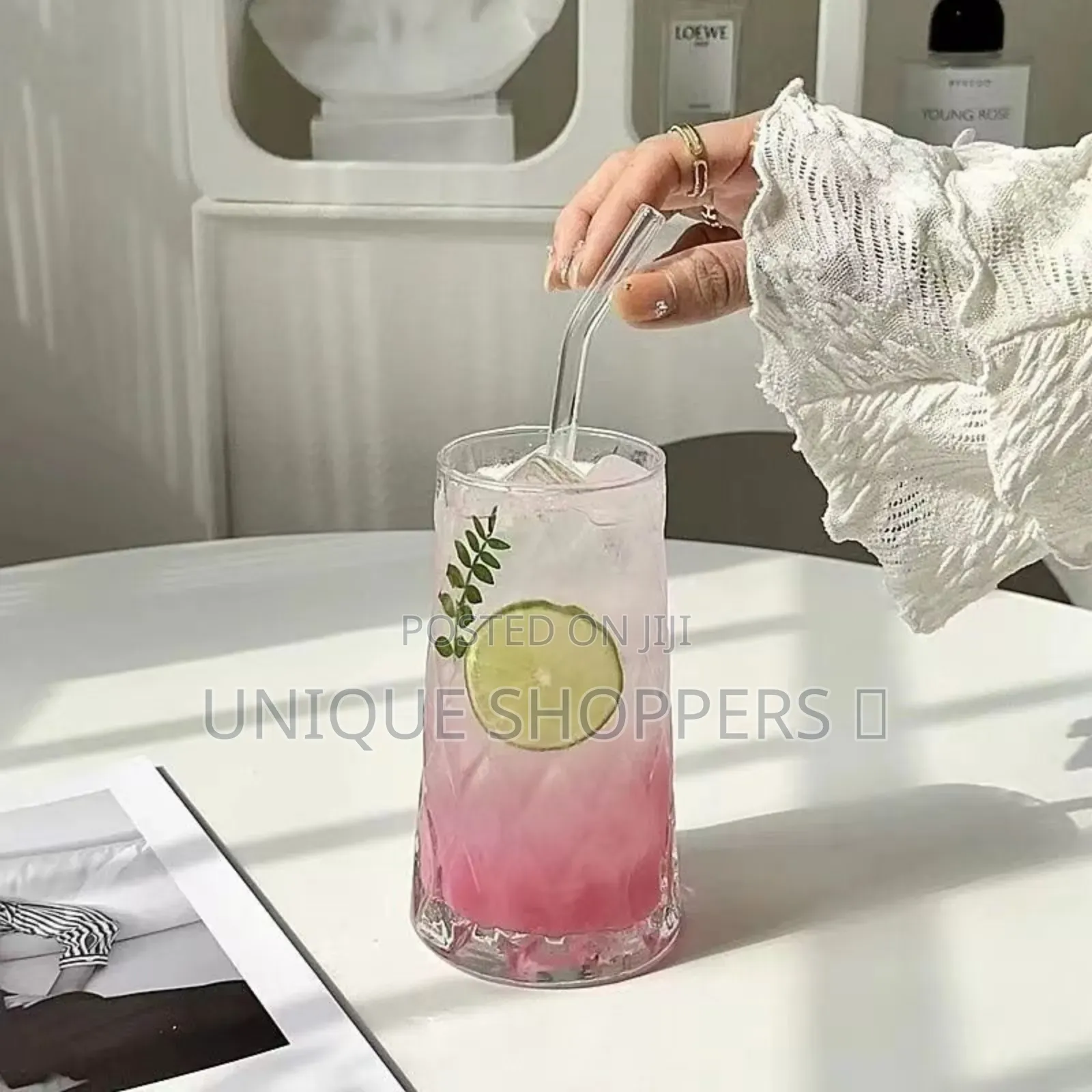 Unique Diamond Aesthetic Highball Glass