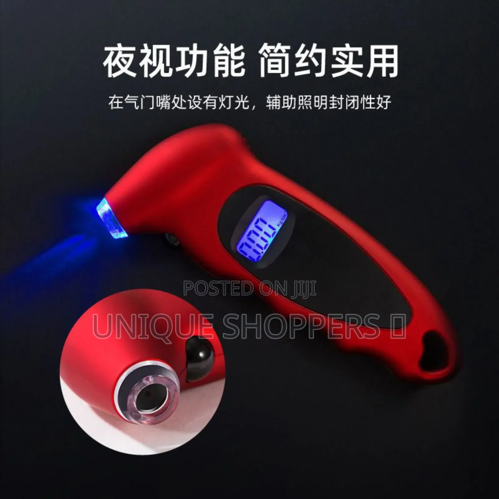 Digital Tire Pressure Gauge, 100 Psi 4 Settings