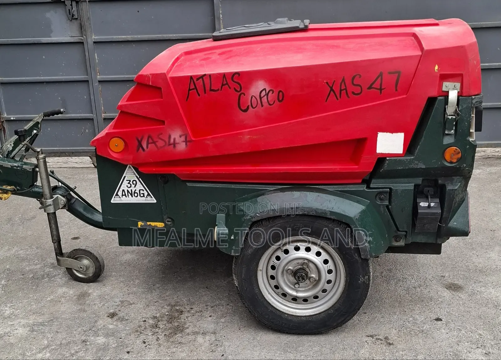 Compressor 2016 Atlas Copco Xas 47 3cyli Kubota Engine 7 Bars Ex-Uk