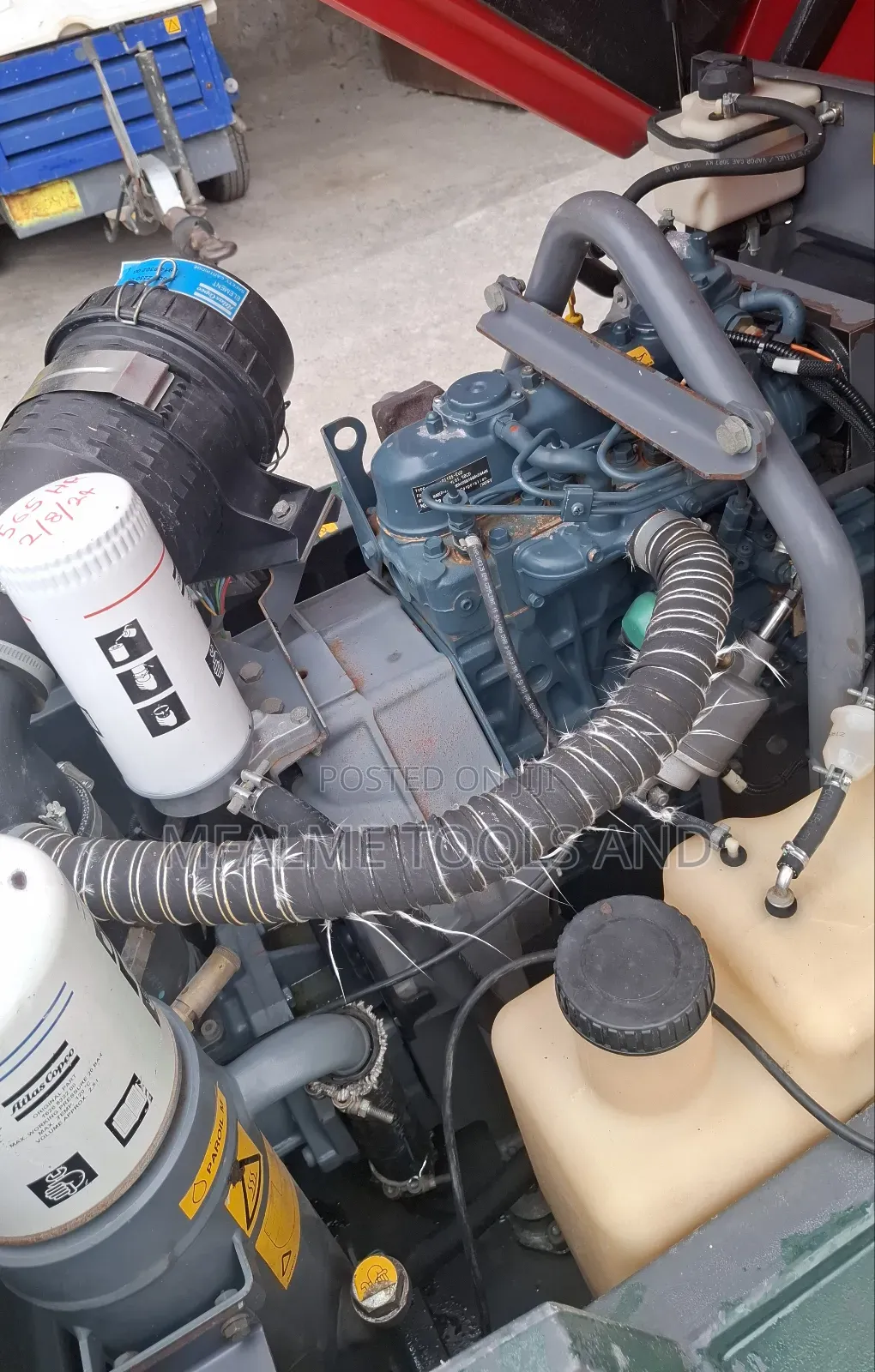 Compressor 2016 Atlas Copco Xas 47 3cyli Kubota Engine 7 Bars Ex-Uk