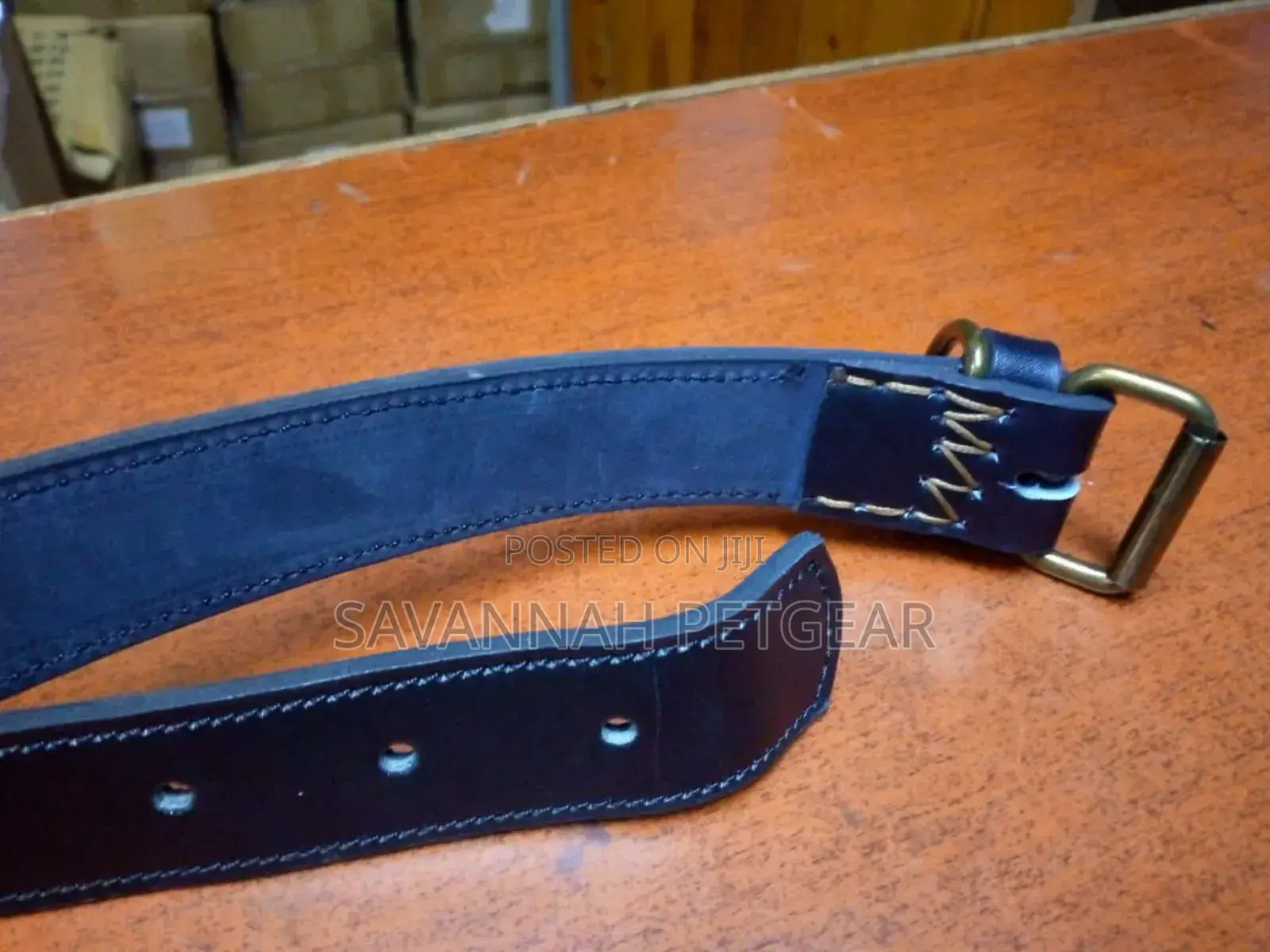 Genuine Leather Padded Dog Collar Comfortable Strong Soft Collars
