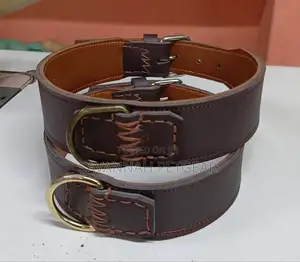 Genuine Leather Padded Dog Collar Comfortable Strong Soft Collars