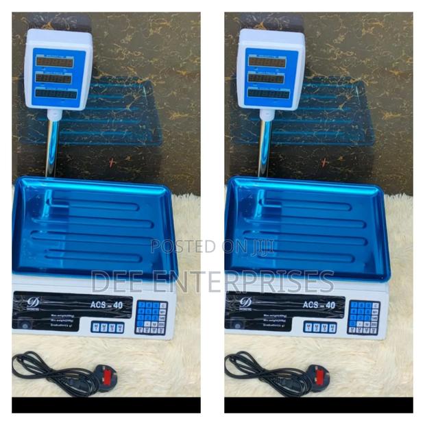 Original Acs Digital Rechargeable Weighing Scale With Arm - main view