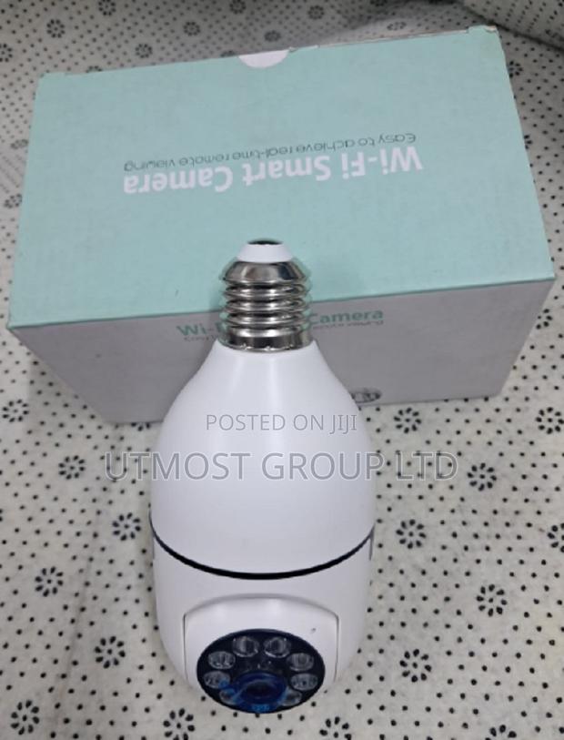 Smart Wifi CCTV Home Security Camera | 360° With Pan Tilt Bulb Camera - main view