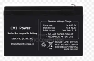 Evi 7ah 12v Lead-Acid Battery - Evia7-12