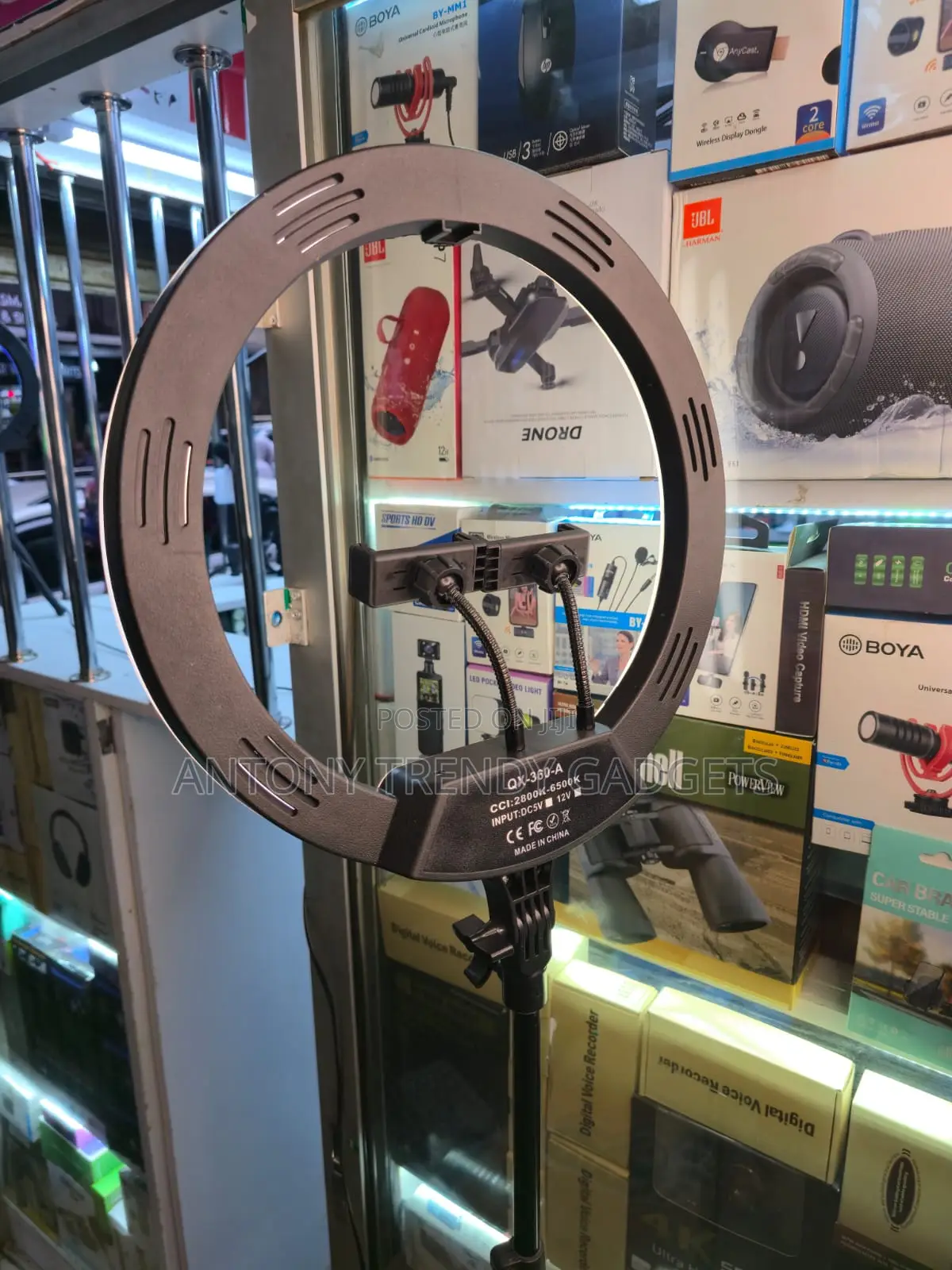 14” Ring Fill Light With Tripod For Makeup & Vlogging