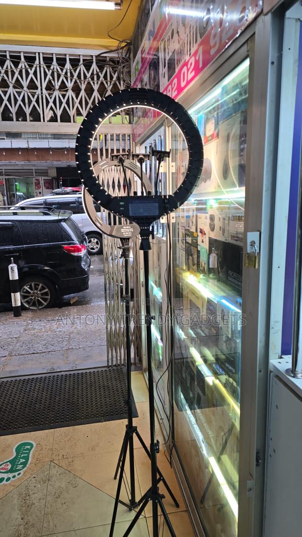 Professional 14 Inch Ring Fill Light With Phone Holder - thumbnail 2