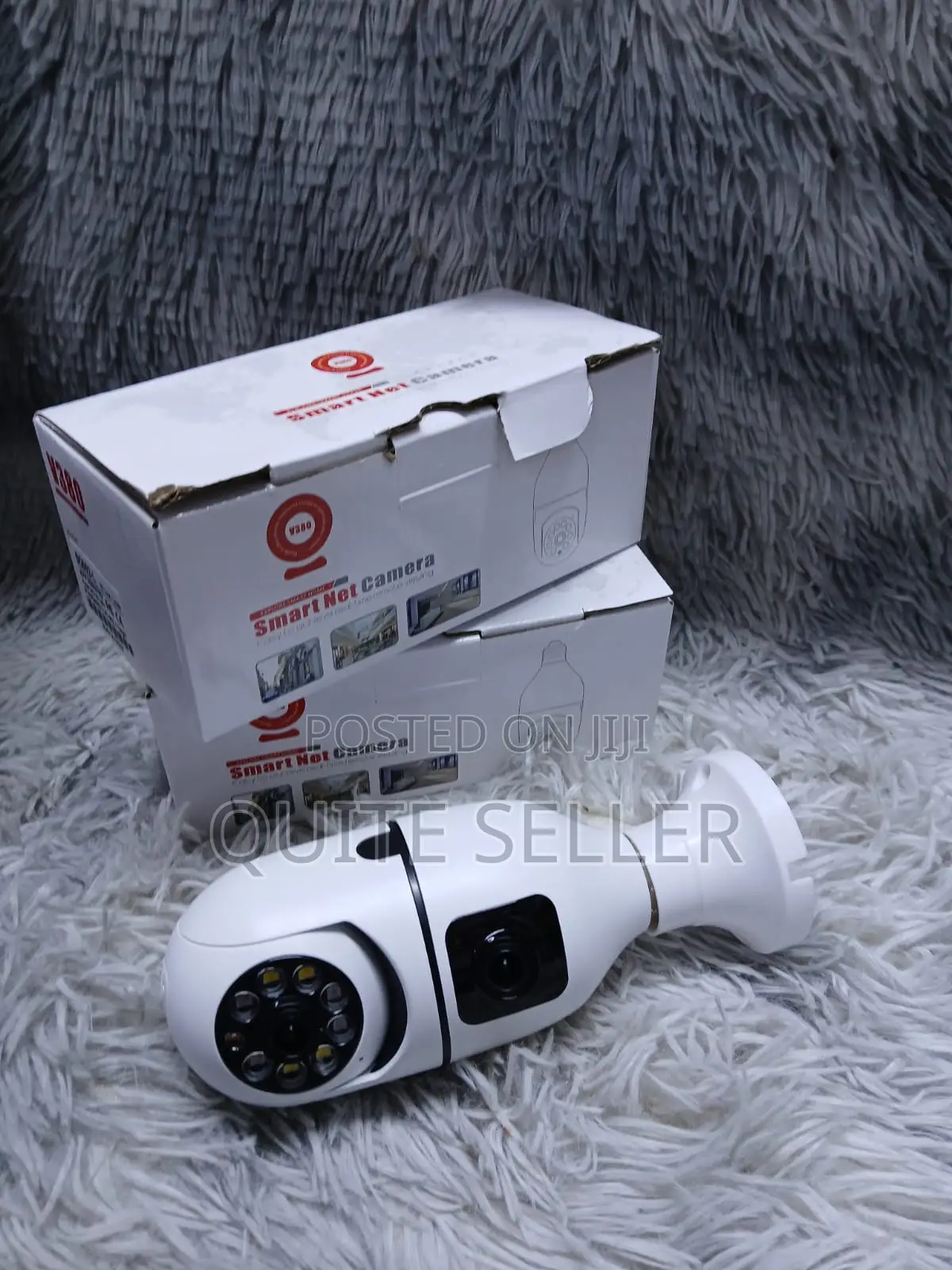 Dual Lens Bulb PTZ V380 Smartnet Camera