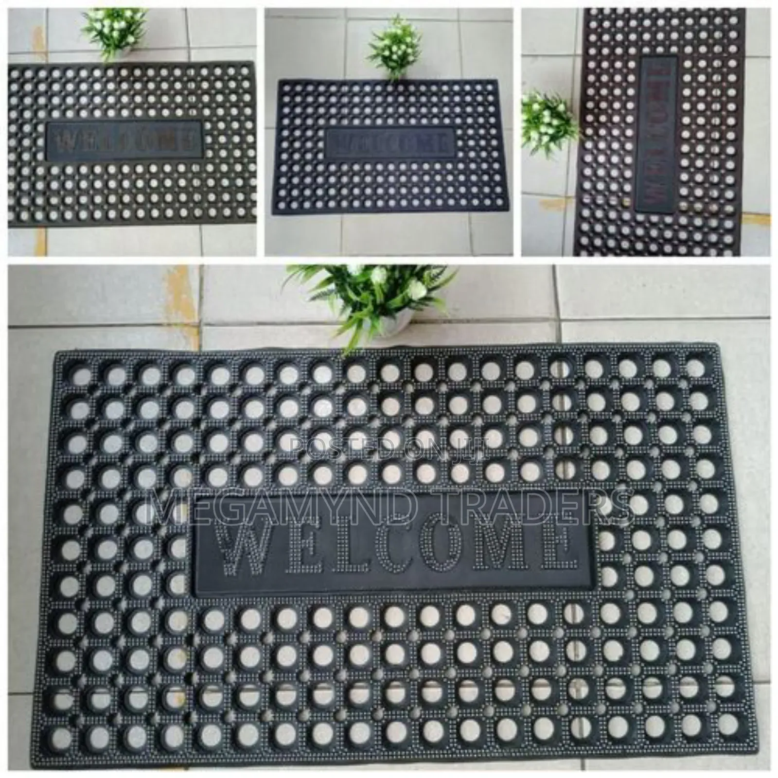 Rubber Door Mat 45*75 Cm / Heavy Duty Nonslip Door Mat