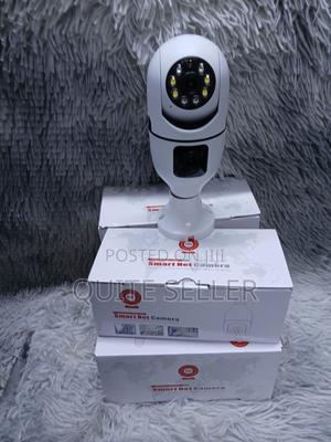 Indoor Dual Lens Wireless Wifi Light Bulb Camera V380pro - thumbnail 2