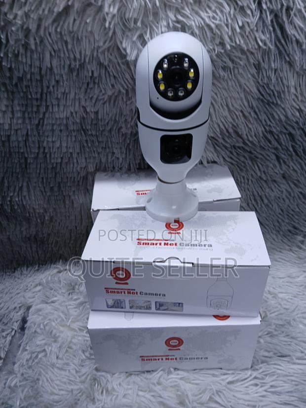 Indoor Dual Lens Wireless Wifi Light Bulb Camera V380pro - main view